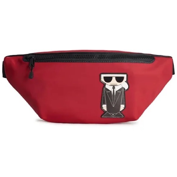 Karl Lagerfeld NWOT Red Belt Bag - Picture 2 of 6
